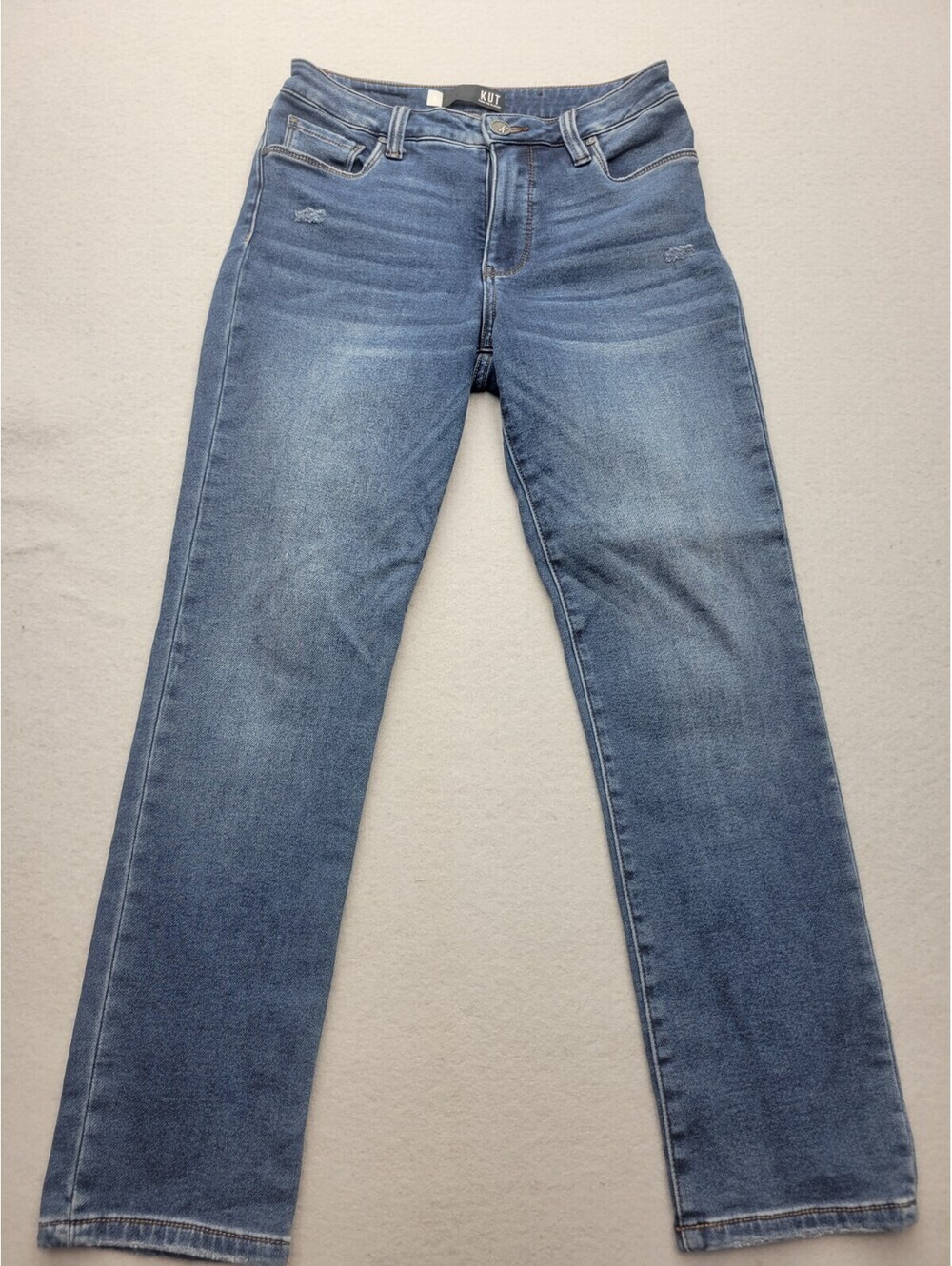 KUT from the Kloth Women's Jeans Size 2 Blue Ankle Zipper Mid Rise